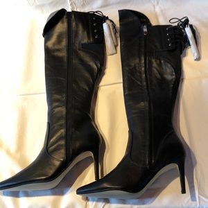 NIB Randolph Duke Black Leather Boots 6.5